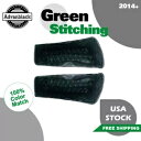 ハーレー 2014+ グリーンステッチ CVO サドルバッグライナー、テーパードバッグボトムに適合 FIts Harley 2014+ Green Stitching CVO Saddlebag Liner For Tapered Bags Bottoms
