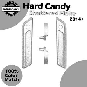 14 歳以上のハーレー ハード キャンディ シャッタード フレーク サドルバッグ リッド レバー & ラッチ カバー キット用 For 14+ Harley Hard Candy Shattered Flake Saddlebag Lid Lever & Latch Cover Kit