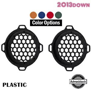 Advanblack XBS カラーマッチ HEX スピーカー グリル 2013down Electric Street Glide 用 Advanblack XBS Color Match HEX Speaker Grills For 2013down Electric Street Glide