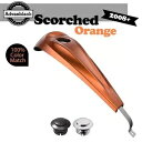 スコーチオレンジロープロファイルタンクダッシュコンソール燃料ガスタンクキャップハーレー08+に適合 Scorched Orange Low-Profile Tank Dash Console Fuel Gas Tank Cap Fits Harley 08+