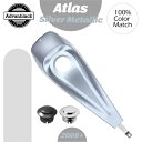 アトラス シルバーメタリック ロープロファイル タンク ダッシュ コンソール 08+ ハーレー ツーリングに適合 Atlas Silver Metallic Low-Profile Tank Dash Console Fits for 08+ Harley Touring