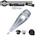 Advanblack ブリリアントシルバー ロープロファイル タンク ダッシュ コンソール ハーレー 2008+ に適合 Advanblack Brilliant Silver Low-Profile Tank Dash Console Fits for Harley 2008+