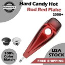 ハード キャンディ ホットロッド レッド フレーク ロープロファイル タンク ダッシュ コンソール 08+ ハーレーに適合 Hard Candy Hot Rod...