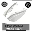 ストーンウォッシュ ホワイト パール ミッドフレーム エア ディフレクター ヒート シールド ハーレー 2009+用 Stone Washed White Pearl Mid-Frame Air Deflector Heat Shield For Harley 2009+(2)