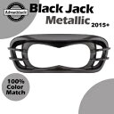 ブラック ジャック メタリック ヘッドライト ベゼル ハーレー ロード グライド FLTRX FLTRU 15+ に適合 Black Jack Metallic Headlight Bezel Fits for Harley Road Glide FLTRX FLTRU 15+