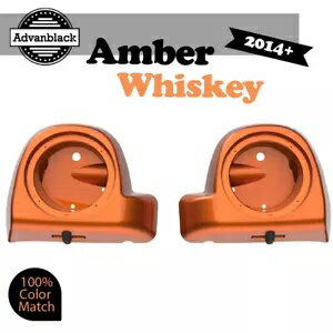 アンバーウイスキー 6.5 インチ スピーカーポッド 下部フェアリング 14 歳以上のハーレー FLHR FLHXS F..
