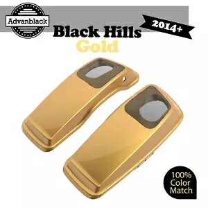 ブラックヒルズ ゴールド 6x9 インチ サドルバッグ スピーカー蓋 オーディオカバー ハーレー 14+用 Black Hills Gold 6x9 inch Saddlebag Speaker Lids Audio Cover For Harley 14+