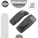 黒くなったカイエン 5x7 インチ サドルバッグ スピーカー蓋 オーディオ カバー 2014 年以降のハーレーに適合 Blackened Cayenne 5x7...