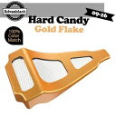 空冷ハーレーツーリングハードキャンディゴールドフレークアドバンブラックチンスポイラーに適合 Fits Air-Cooled Harley Touring HAR...