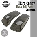 6x9インチサドルバッグスピーカー蓋オーディオカバーハーレーハードキャンディブラックゴールドフレークに適合 6x9