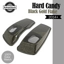 ハード キャンディー ブラック ゴールド フレーク サドルバッグ スピーカー蓋 ハーレー ツーリング 2014+用 Hard Candy Black Gold ...