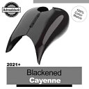 Advanblack ストレッチタンクカバー 21+ ハーレー ブラック カイエン ツーリング用 Advanblack Stretched Tank Cover...