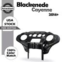 Advanblack ブラック カイエン フロント インナー フェアリング バットウィング キット ハーレー 2014+ に適合 Advanblack Blac...