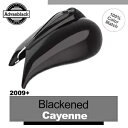 黒くなったカイエン ストレッチ タンク カバー ハーレー ツーリング ストリート ロード グライド 09+ に適合 Blackened Cayenne Stre...