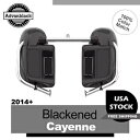 黒くなったカイエン下部通気フェアリング Rushmore キットグローブボックス 14+ ハーレー用 Blackened Cayenne Lower Vente...