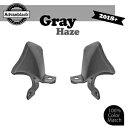 M8 ハーレー ロワー ライダー ストリート ボブ用 プラスチック ミッドフレーム エア ディフレクター グレー ヘイズ For M8 Harley Lower Rider Street Bob Plastic Mid Frame Air Deflector GRAY HAZE