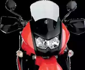 ムース クリア シルクスクリーン +2 インチ ウインドスクリーン フロントガラス カワサキ KLR650 08-18..