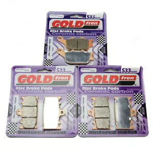 Goldfren S33 ブレーキパッドフロント & リアスズキ GSF1200 K6 AK6 バンディット NoABS 2006 Goldfren S33 Brake Pads Front & Rear For Suzuki GSF1200 K6 AK6 Bandit NoABS 2006 