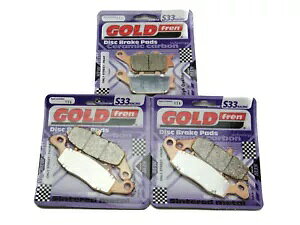 Goldfren S33 ブレーキパッド フロント & リア スズキ GSF 650 (バンディット - ABS) 2005-2006 Goldfren S33 Brake Pads Front & Rear For Suzuki GSF 650 (Bandit - ABS) 2005-2006 【並行輸入品】