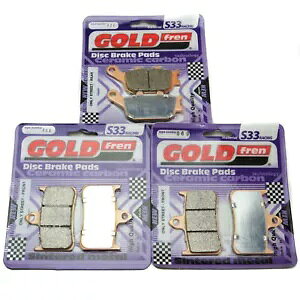 Goldfren S33 ブレーキパッド フロント & リア ホンダ CB 1000 FP/FR/FS/FT/FV 1993-1997 Goldfren S33 Brake Pads Front & Rear For Honda CB 1000 FP/FR/FS/FT/FV 1993-1997 【並行輸入品】