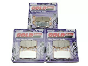 Goldfren S33 �֥졼���ѥå� �ե���� &�ꥢ Bmw R1200 GS ���ɥ٥���㡼 2007-2011-2005 Goldfren S33 Brake Pads Front &Rear For Bmw R1200 GS Adventure 2007-2011-2005 ���¹�͢���ʡ�