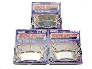 Goldfren S33 ブレーキパッド フロント & リア ホンダ VFR 800 A2/A3/A4/A5 ABS 2002-2005 Goldfren S33 Brake Pads Front & Rear For Honda VFR 800 A2/A3/A4/A5 ABS 2002-2005 【並行輸入品】