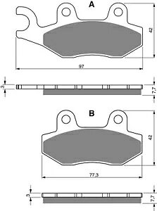Goldfren ブレーキパッド フロント & リア Can Am Commander 1000 2013-2015 用 Goldfren Brake Pads Front & Rear For Can Am Commander 1000 2013-2015 【並行輸入品】