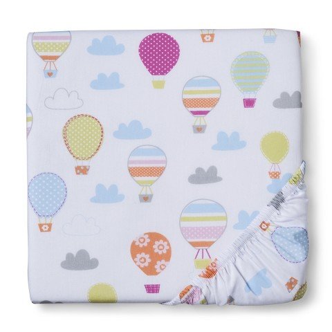 【Circo Up We Go Balloon Fitted Crib Sheet by Circo】 b00sc1gavc