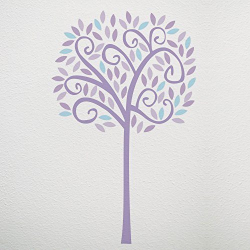 【CoCaLo Violet Jumbo Tree Wall Decal Set Lavender by Cocalo】 b00rca0qsm