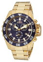 【送料無料】【Invicta Men 's 13631?Pro Diverアナログ表示SwissクオーツGold Watch】