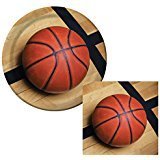 【SportsFanaticバスケットボールバンドル9"プレート(16)LunchNapkins(18)】b01ms7p7pk