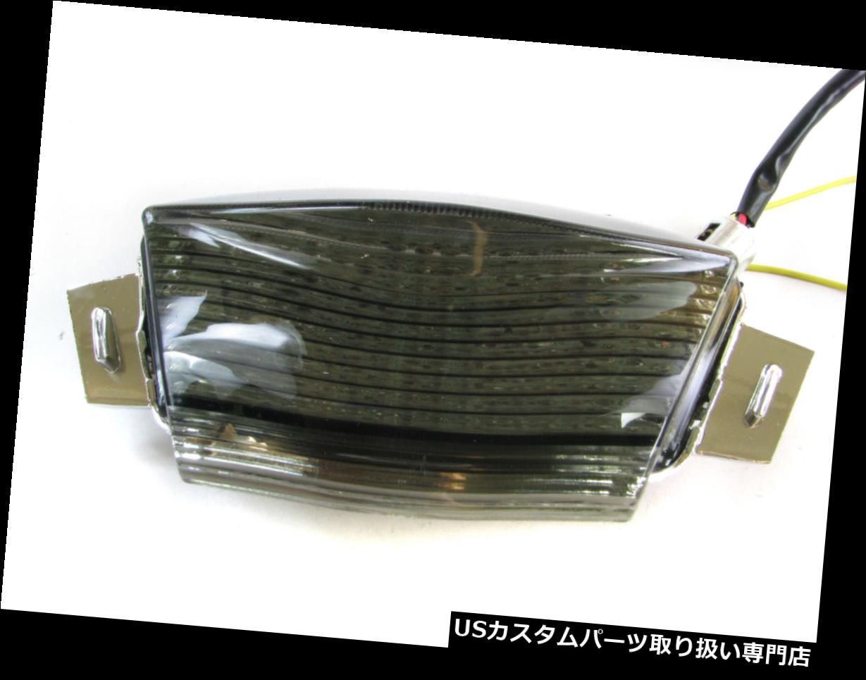 USテールライト カワサキニンジャ650R 06-08用スモークLEDターンシグナルリアストップブレーキテールライト Smoke LED Turn Signal Rear Stop Brake Tail Light for Kawasaki Ninja 650R 06-08