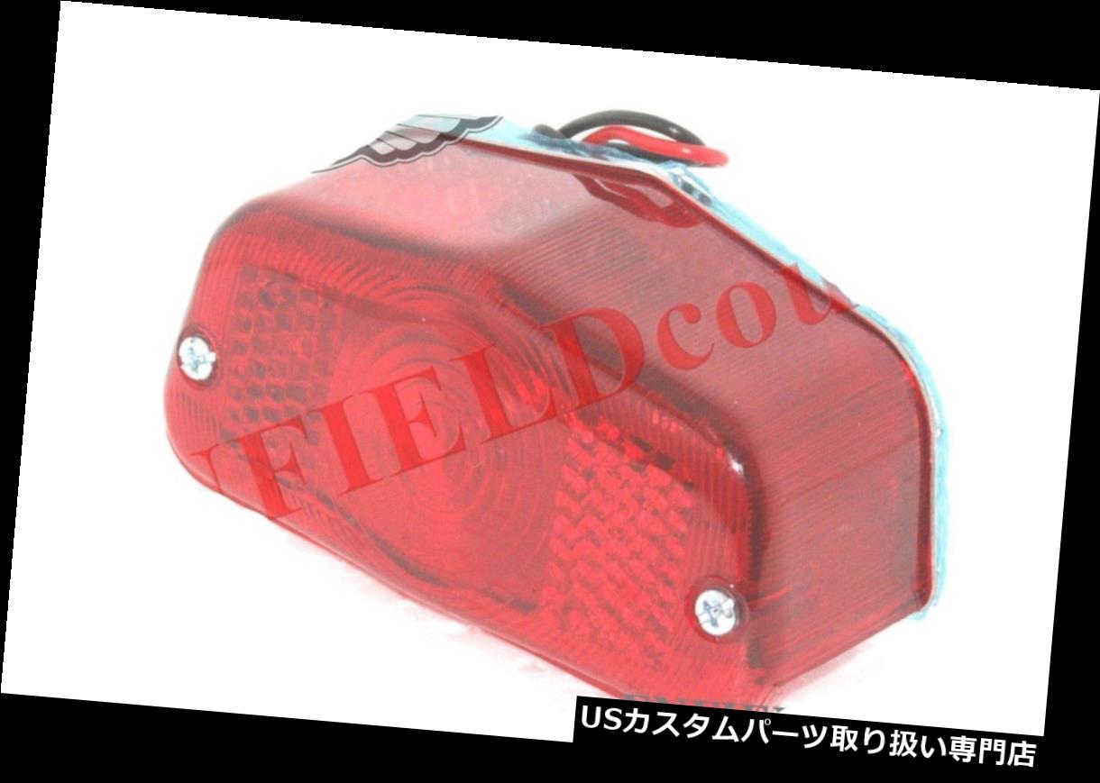 USテールライト ルーカスタイプレッドレンズリアブレーキランプテールライトBSAノートントライアンフマッチレスS2U Lucas Type Red Lens Rear Brake Lamp Taillight BSA Norton Triumph Matchless S2U