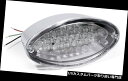 USテールライト クリアレンズユニバーサルチョッパーfハーレーホンダECE付きテールライトLED Cateyeクローム Taillight LED Cateye...