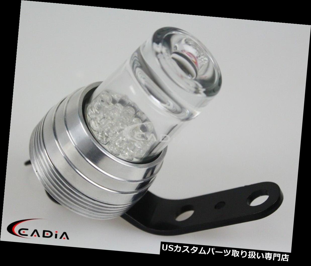 USテールライト ヤマハホンダカワサキスズキ用レトロショットガラス丸みLEDテールランプランプ Retro Shot Glass Roundness LED Taillight Lamp For Yamaha Honda Kawasaki Suzuki