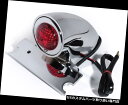 USテールライト ハーレーチョッパーボバーオールドスクールスズキ用テールライトスパルトクロームユニバーサル Tail Light Sparto Chrome Universal for Harley Chopper Bobber Old School Suzuki