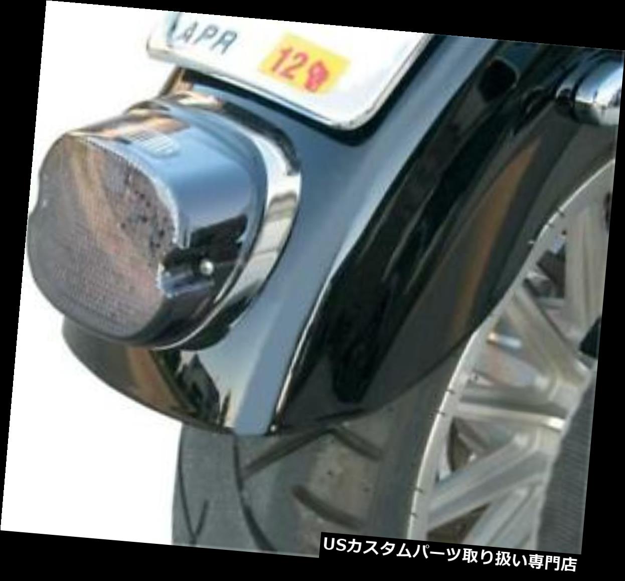 USテールライト トップウィンドウスモークハーレーダビッドソン付きDS薄型LEDテールライトレンズ DS Low-Profile LED Taillight Lens With Top Window Smoke Harley Davidson