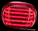 USテールライト ハーレーのための注文の原動力のProbeamの赤いレンズLEDのスカーバックの後部二重テールライト Custom Dynamics Probeam Red Lens LED Squarback Rear Dual Taillight for Harley