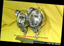 USヘッドライト オートバイのヘッドライトハーレークロームメッキ+キャップチョッパー3.5インチクラシックSetOf2#0713 Motorcycle Head...
