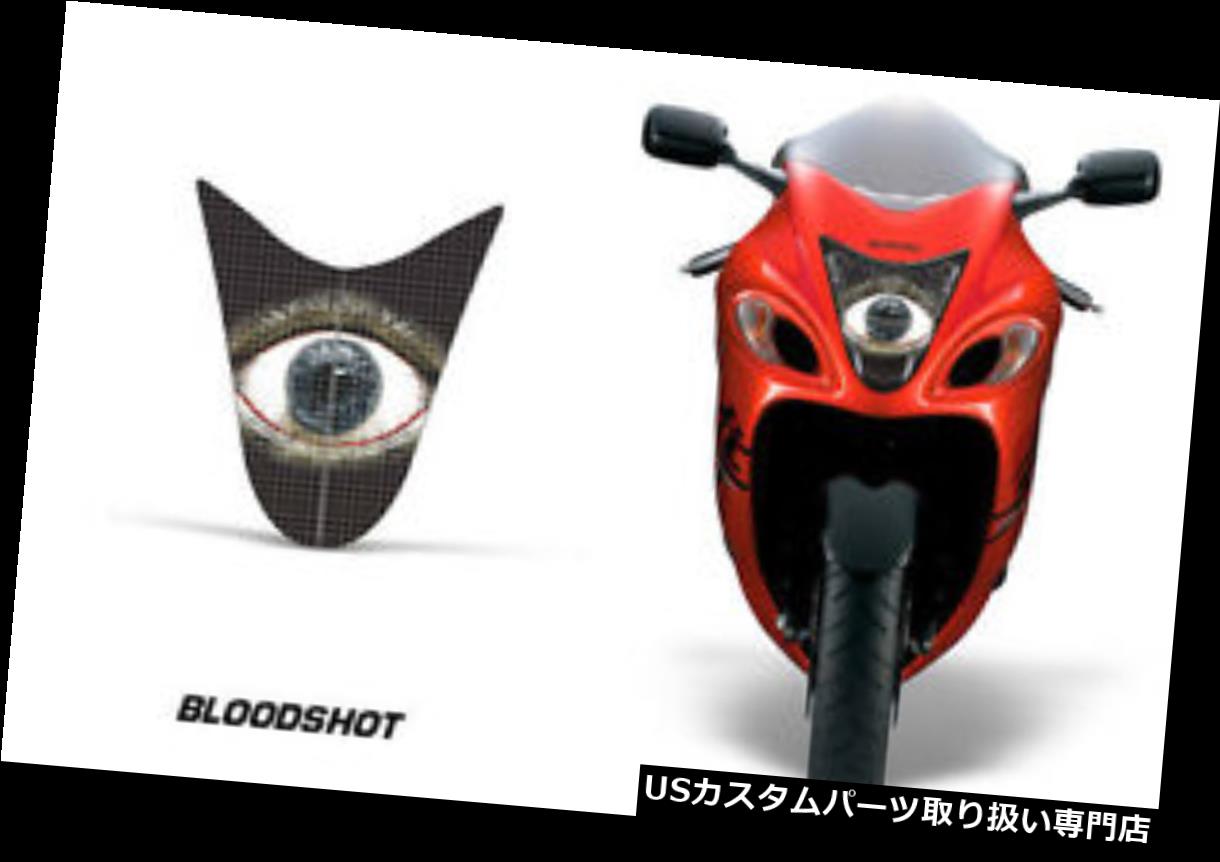 USヘッドライト スズキハヤブサ1300 08-14用ヘッドライトアイグラフィックスキットデカールカバーBLOODSHOT Headlight Eye Graphics Kit Decal Cover For Suzuki Hayabusa 1300 08-14 BLOODSHOT