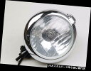 USヘッドライト クロムベイツレトロヘッドライトH4 55 / 60Wストリートファイターカフェレーサーボバー7