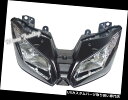 USヘッドライト 2013-2015用クリアフロントヘッドライトヘッドランプヘッドランプライトカワサキニンジャ300R Front Headlight Head...
