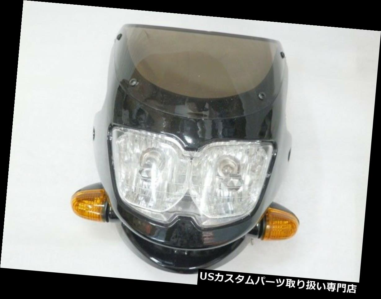 Motorcycle Black Streetfighter Nake Bike headlight Cafe Racer Custom Dual Light カテゴリUSヘッドライト状態新品メーカーKawasaki車種ER-6N発送詳細送料一律 1000円（※北海道、沖縄、離島は省く）商品詳細輸入商品の為、英語表記となります。 Condition: New Brand: Unbranded Warranty: Yes Manufacturer Part Number: Does not apply Part Brand: Aftermarket Placement on Vehicle: Left※以下の注意事項をご理解頂いた上で、ご入札下さい※■海外輸入品の為、NC,NRでお願い致します。■フィッテングや車検対応の有無については、基本的に画像と説明文よりお客様の方にてご判断をお願いしております。■USパーツは国内の純正パーツを取り外した後、接続コネクタが必ずしも一致するとは限らず、加工が必要な場合もございます。■輸入品につき、商品に小傷やスレなどがある場合がございます。■大型商品に関しましては、配送会社の規定により個人宅への配送が困難な場合がございます。その場合は、会社や倉庫、最寄りの営業所での受け取りをお願いする場合がございます。■大型商品に関しましては、輸入消費税が課税される場合もございます。その場合はお客様側で輸入業者へ輸入消費税のお支払いのご負担をお願いする場合がございます。■取付並びにサポートは行なっておりません。また作業時間や難易度は個々の技量に左右されますのでお答え出来かねます。■取扱い説明書などは基本的に同封されておりません。■商品説明文中に英語にて”保障”に関する記載があっても適応はされませんので、ご理解ください。■商品の発送前に事前に念入りな検品を行っておりますが、運送状況による破損等がある場合がございますので、商品到着次第、速やかに商品の確認をお願いします。■到着より7日以内のみ保証対象とします。ただし、取り付け後は、保証対象外となります。■商品の配送方法や日時の指定頂けません。■お届けまでには、2〜3週間程頂いております。ただし、通関処理や天候次第で多少遅れが発生する場合もあります。■商品落札後のお客様のご都合によるキャンセルはお断りしておりますが、落札金額の30％の手数料をいただいた場合のみお受けする場合があります。■他にもUSパーツを多数出品させて頂いておりますので、ご覧頂けたらと思います。■USパーツの輸入代行も行っておりますので、ショップに掲載されていない商品でもお探しする事が可能です!!お気軽にお問い合わせ下さい。&nbsp;