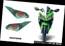 USヘッドライト カワサキニンジャ300用ヘッドライトアイグラフィックスキットデカールカバー2012-2014ナイトライト Headlight Eye Grap...