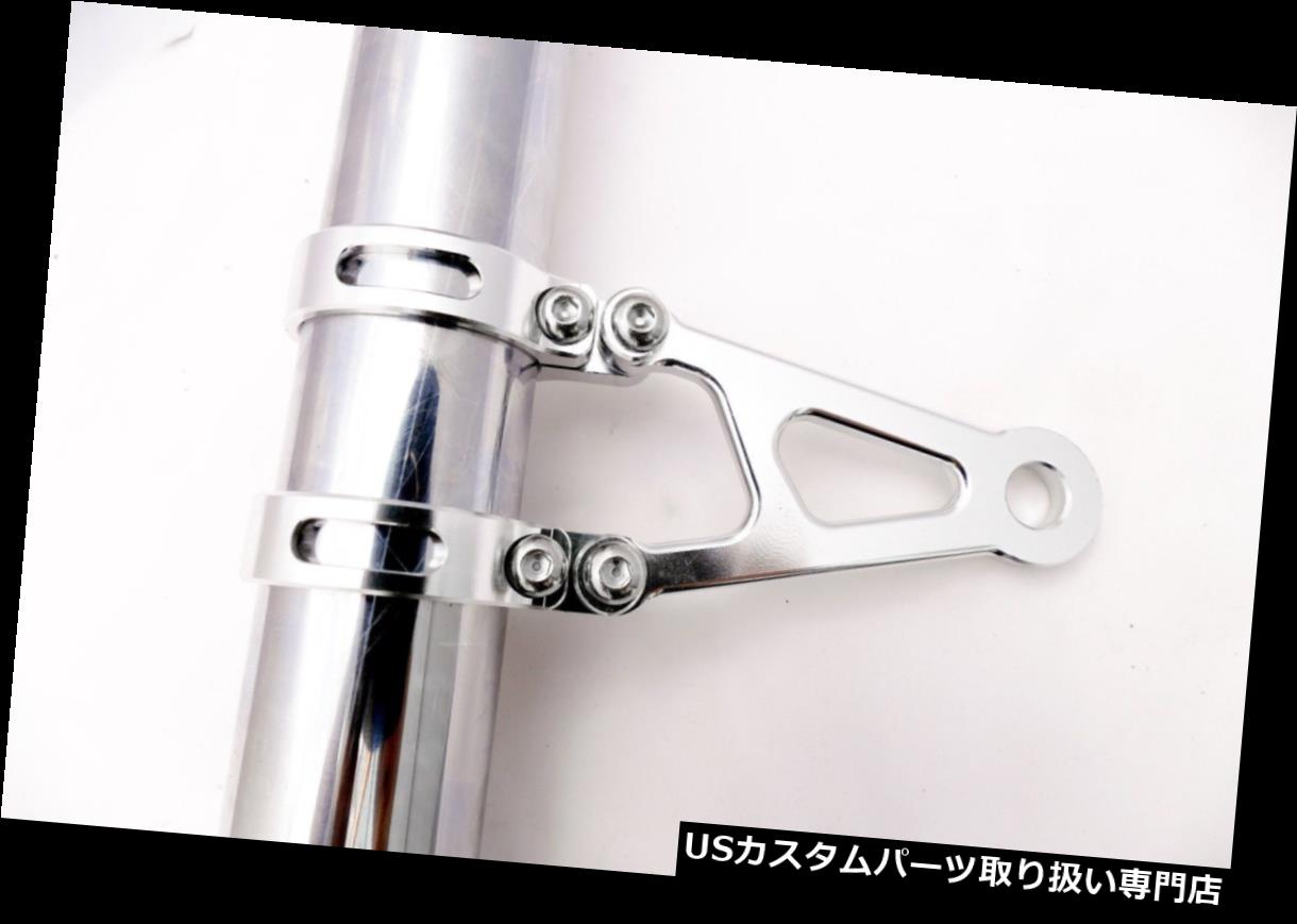 USヘッドライト TECヘッドライトブラケット41mmフォーク - シルバーCNCビレット合金 - Triumph Thruxton TEC Headlight Brackets 41mm Forks - Silver CNC Billet Alloy - Triumph Thruxton