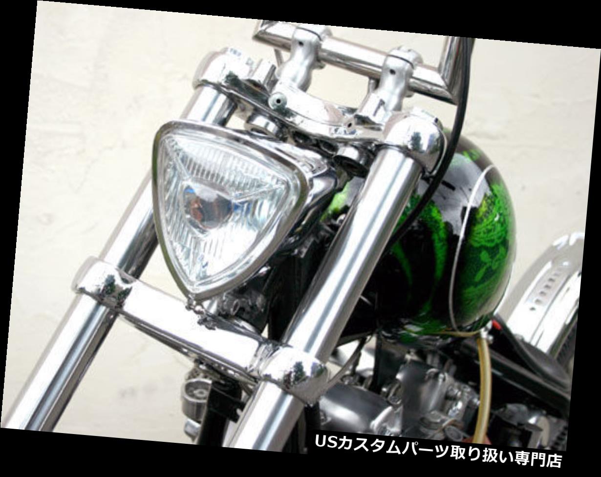 USヘッドライト TRIANGLE HEAD LIGHT RETRO 12ボルトHIGH / LOW HARLEY TRIUMPH XS 650ボバーチョッパー TRIANGLE HEAD LIGHT RETRO 12 VOLT HIGH/LOW HARLEY TRIUMPH XS650 BOBBER CHOPPER