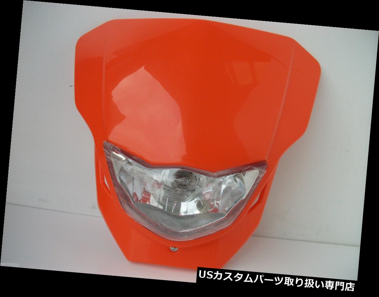 USヘッドライト ユニバーサルエンデューロモトクロスストリートファイターヘッドライトオレンジKtm Sx Exc Sxf Xcf Lc4 Universal Enduro Motocross Streetfighter Headlight Orange Ktm Sx Exc Sxf Xcf Lc4