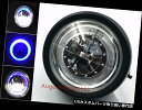 USヘッドライト LEDアングルブルーオートバイサイドマウントヘッドライトクルーザーチョッパーCG GNラットCB VTX LED Angle Blue Motorcycle Side Mount Headlight Cruiser Chopper CG GN Rat CB VTX(2)