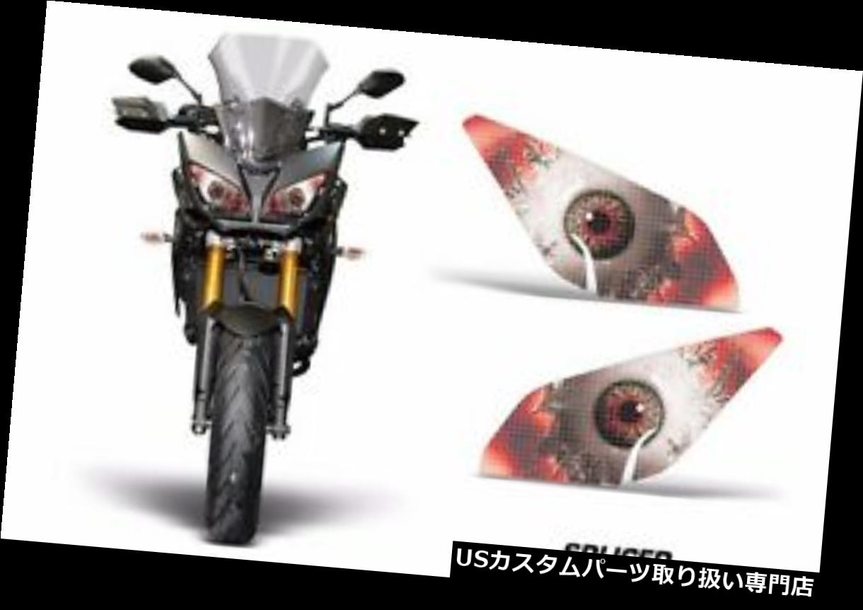 USإåɥ饤 ޥFJ-09 2015ѥȥ꡼ȥХإåɥ饤ȥեååȥǥ륫СSPLICED Street Bike Headlight Eye Graphics Kit Decal Cover For Yamaha FJ-09 2015 SPLICED