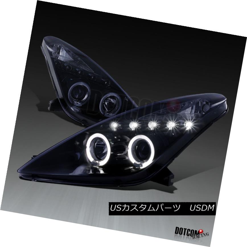 إåɥ饤 2000-2005 Toyota Celica Replacement Glossy Black LED Halo Projector Headlights 2000-2005ȥ西ꥫθ֥åLEDϥץإåɥ饤